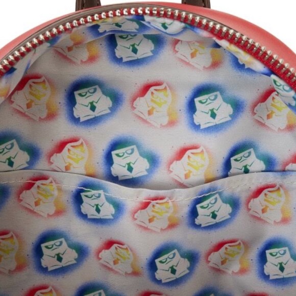 Disney / Pixar Inside Out Exclusive Anger Cosplay Light Up Glow Mini Backpack - Picture 6 of 6